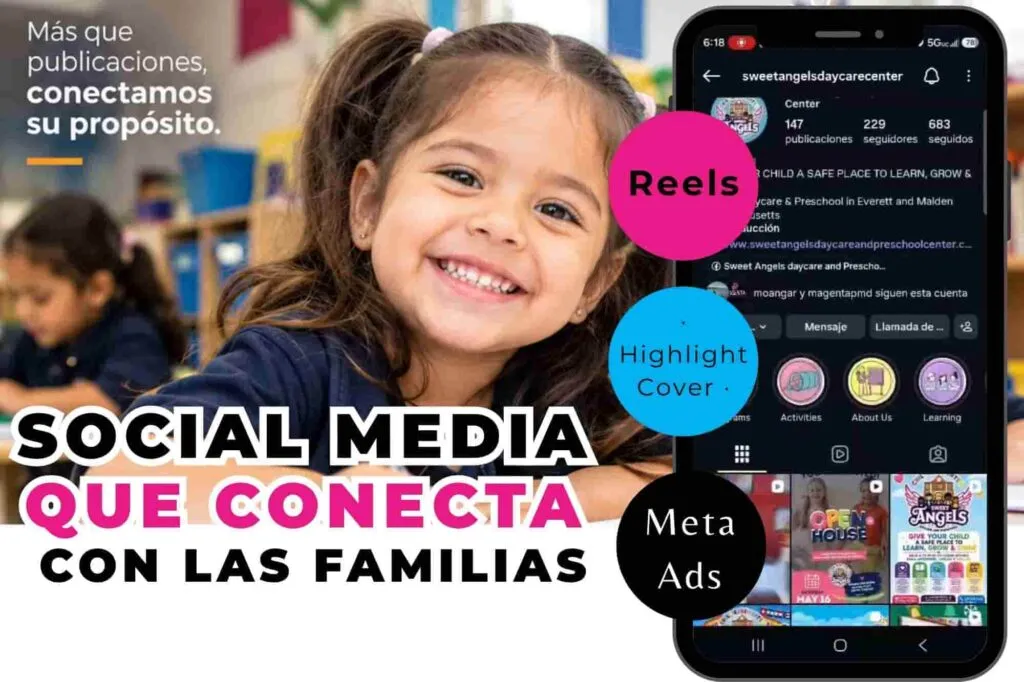 Gestión de redes sociales para conectar marcas con clientes y familias